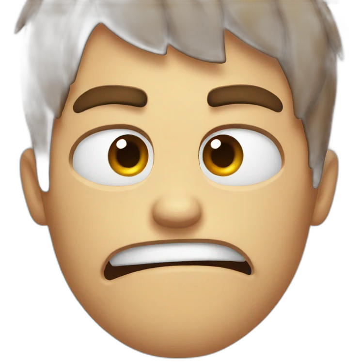 Angry cry emoji