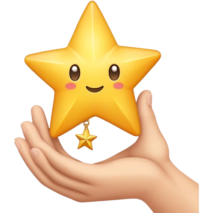 choosing a dream star with your hand  emoji