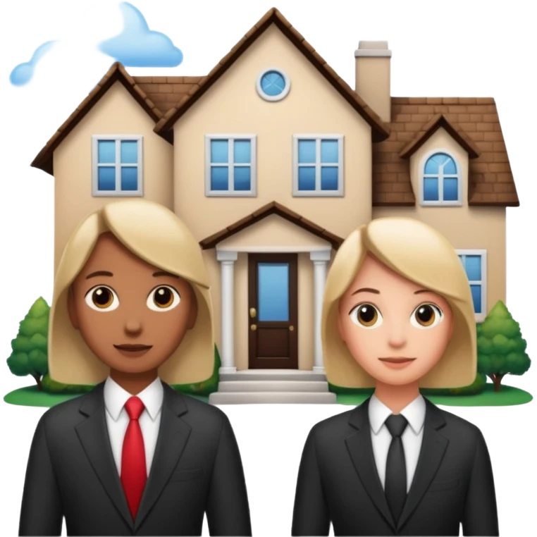 buy a house with a realator emoji