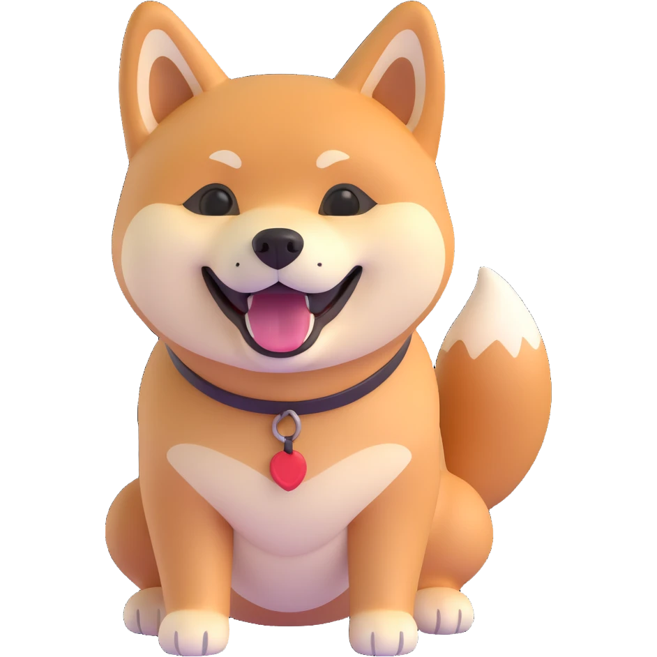shiba inu happy emoji