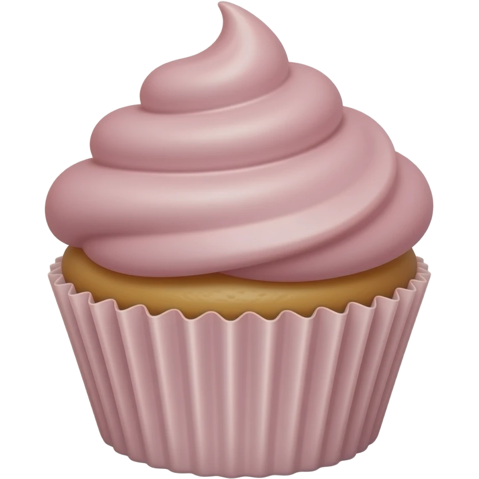 Cupcake with pink icing emoji