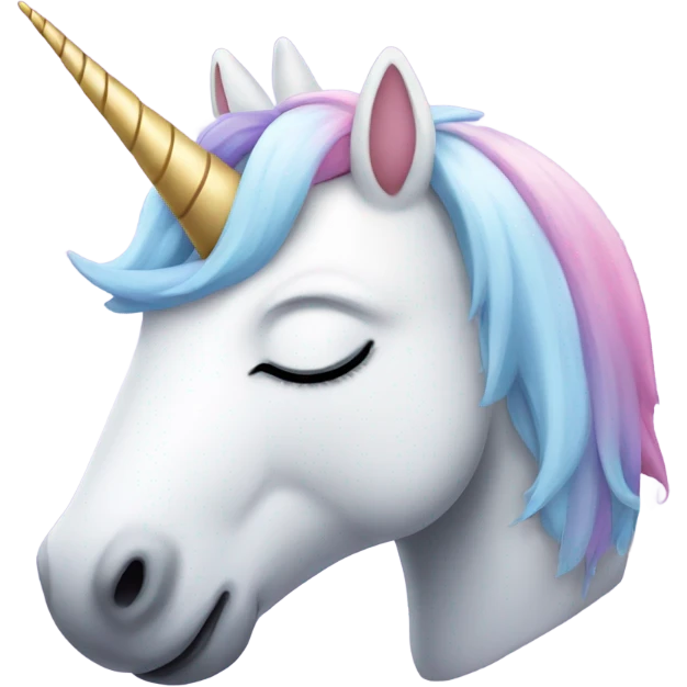 sleeping unicorn emoji