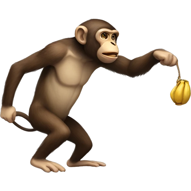 monkey stealing  emoji