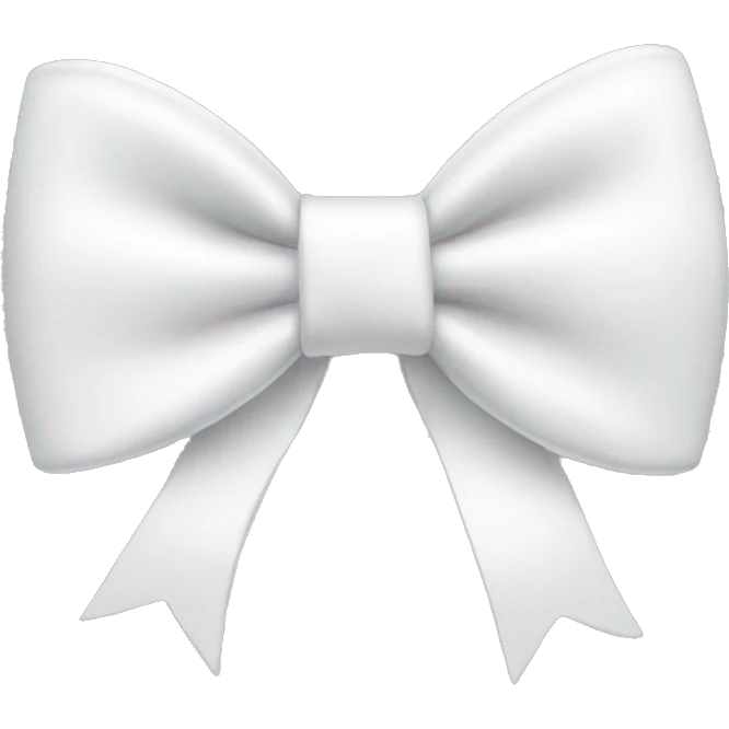 White bow emoji