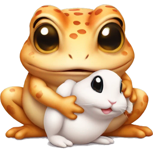 cute Toad holding bunny emoji