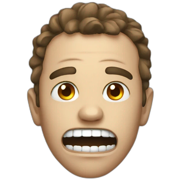 horror face emoji