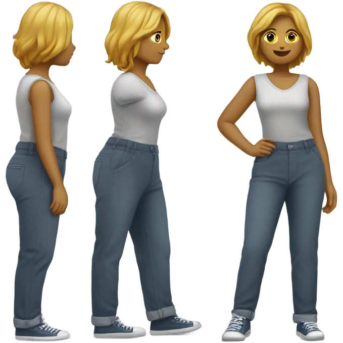 Femme clé plate pieds  emoji