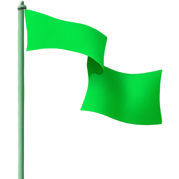 Green flag  emoji