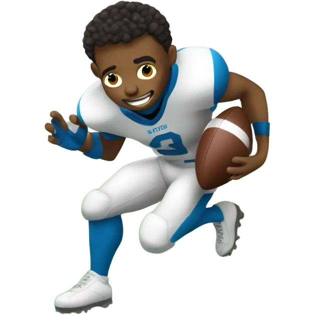 Bladen playing football  emoji