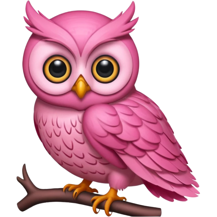 pink owl emoji