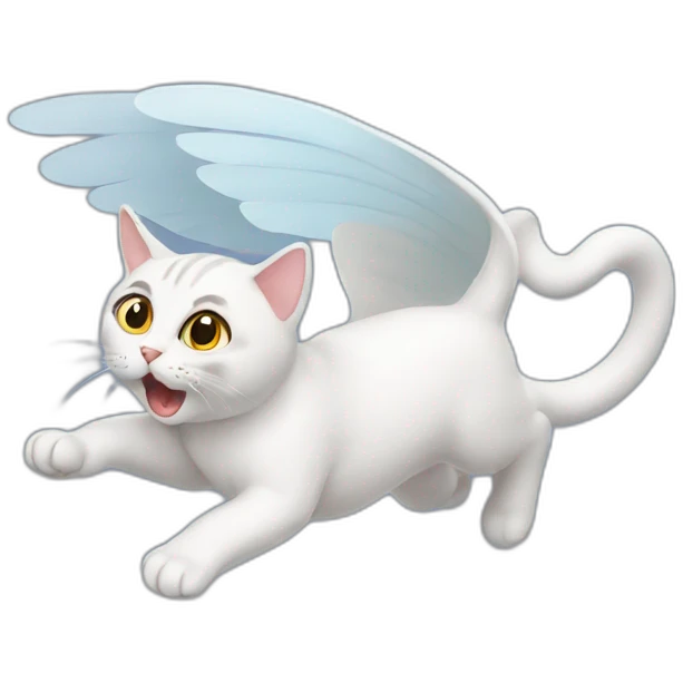 flying cat emoji