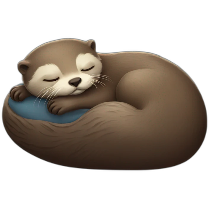Otter sleep emoji