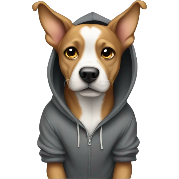 Dog with hoodie emoji