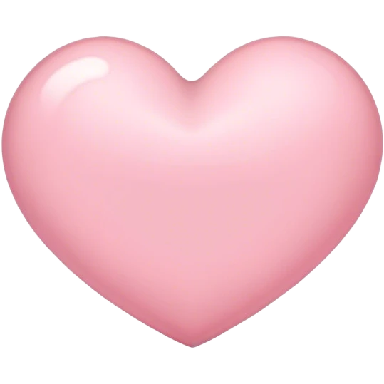 light pink heart emoji