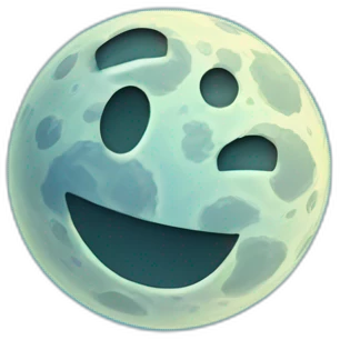 moon on the deep blue background emoji