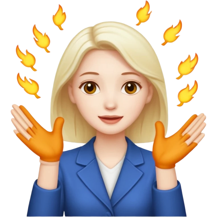 👩🏼+👏🏻 emoji