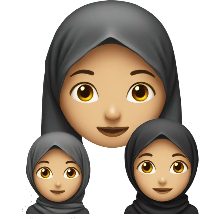 girl with hijab and without a face  emoji