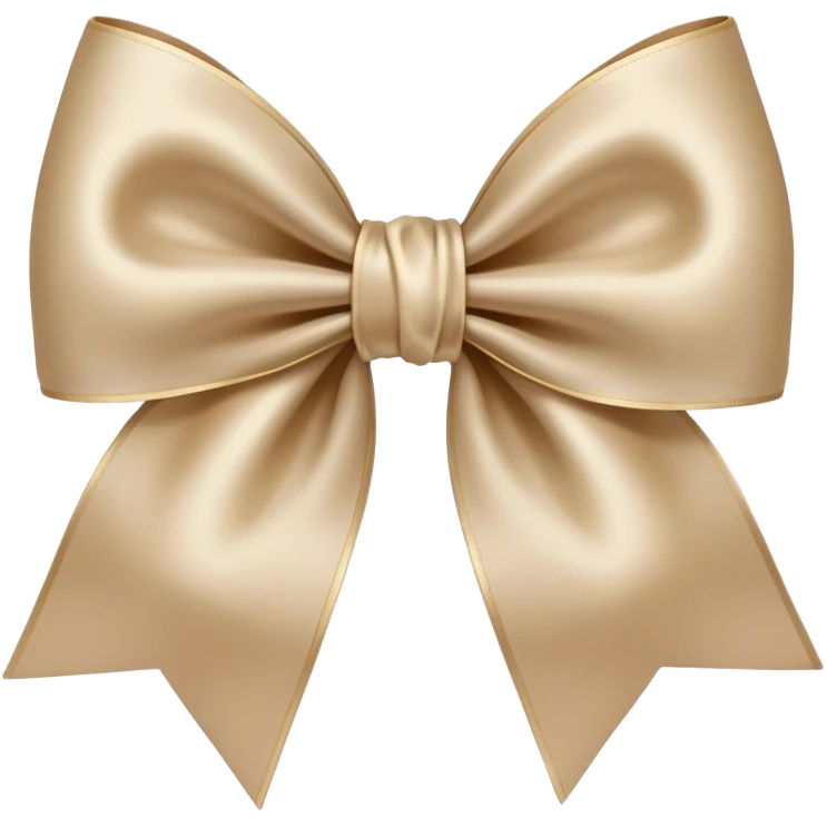 Beige bow emoji
