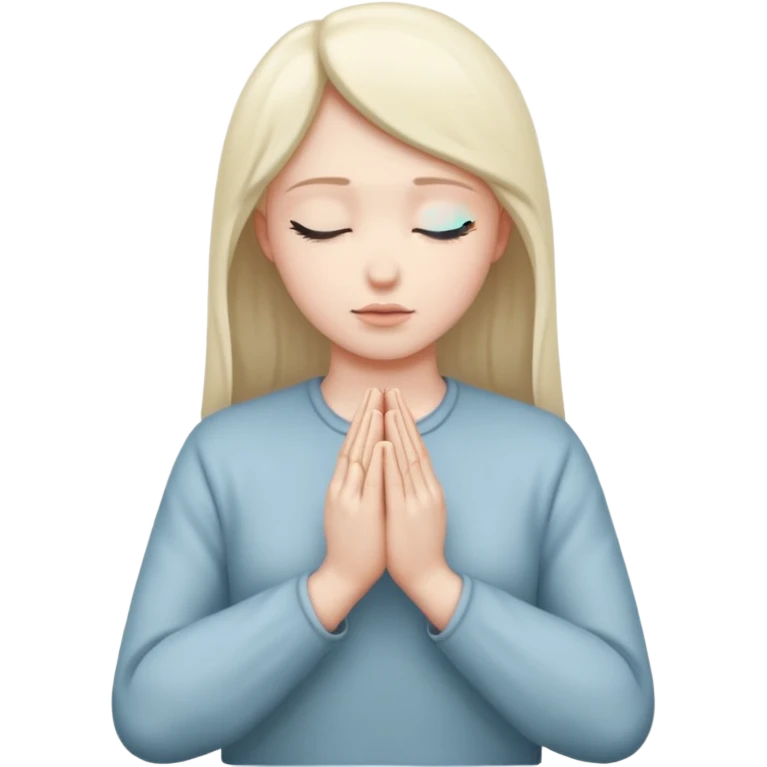Hands in prayer emoji