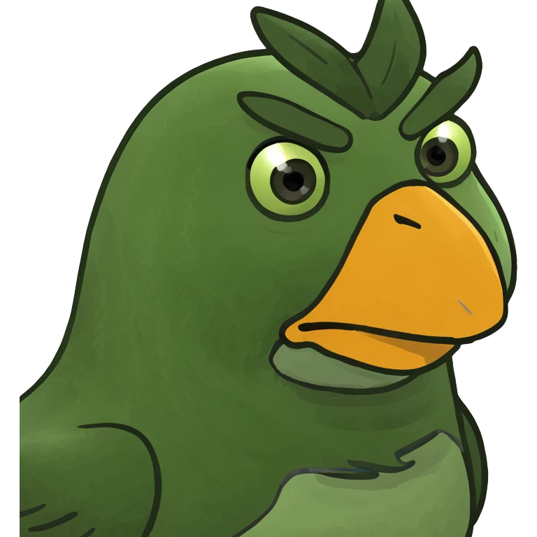 Chicken hair emoji