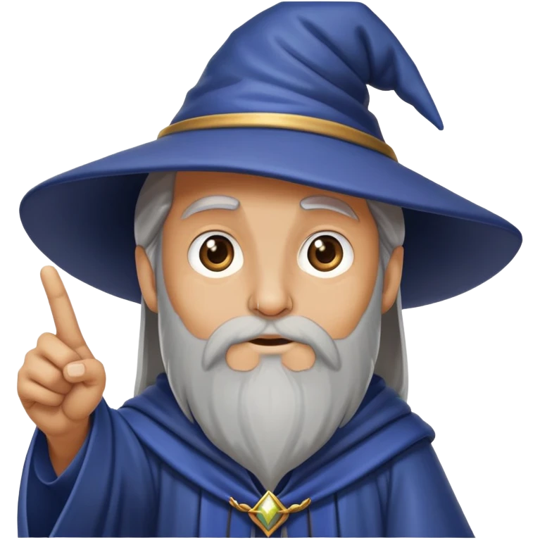 wizard pointing emoji