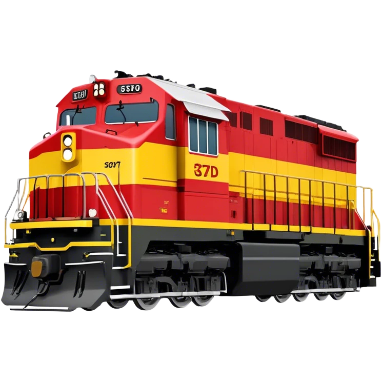 Diesel Locomotive - EMD SD70 (Model Year: 2021) (Iconic colour: Red and yellow) emoji