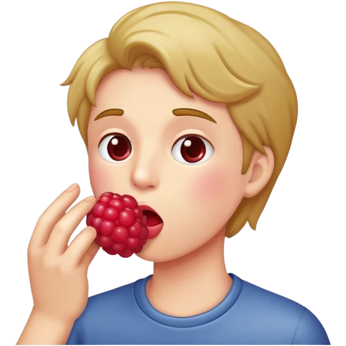 blowing a raspberry emoji