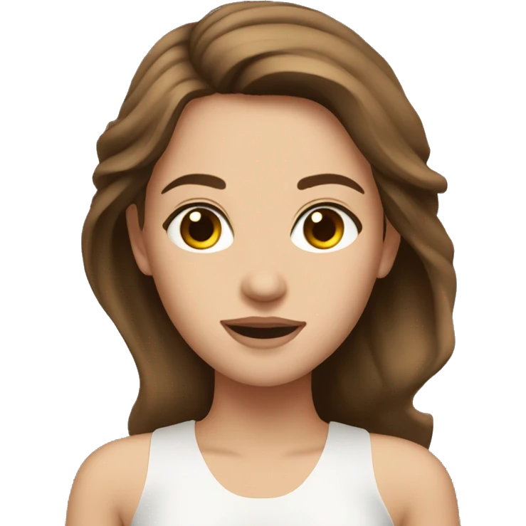 Pretty Girl With Brown Hair and a Mercedes  emoji