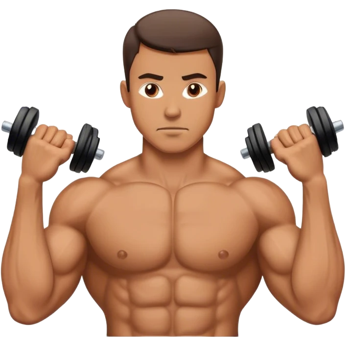 guy pec exercise emoji