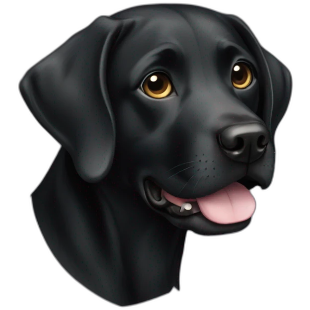 Black Labrador emoji
