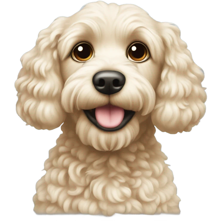 cream cockapoo emoji