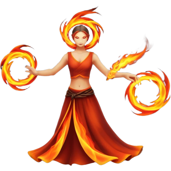 Poi fire dance emoji