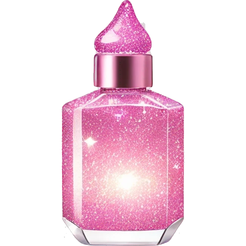 Fairy light pink perfume glitter emoji