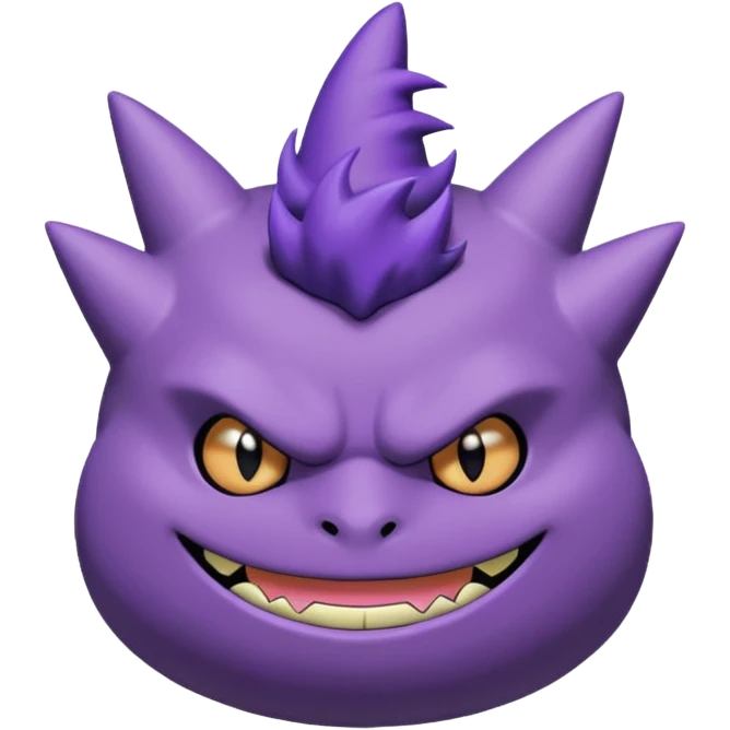 gengar from pokemon on jojos head emoji