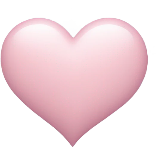 light pink heart with clouds emoji