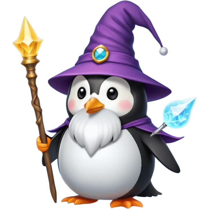 Penguin Wizard emoji