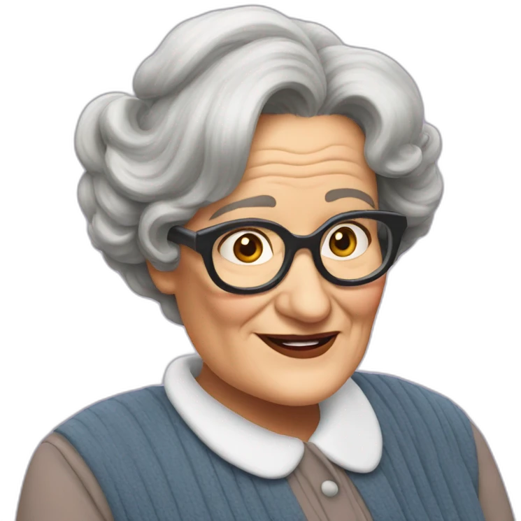 Señora doubtfire emoji