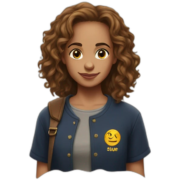 Hermione Granger wears a T-shirt with the word Sude on it emoji