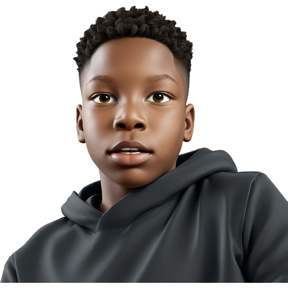 realistic portrait of a boy emoji