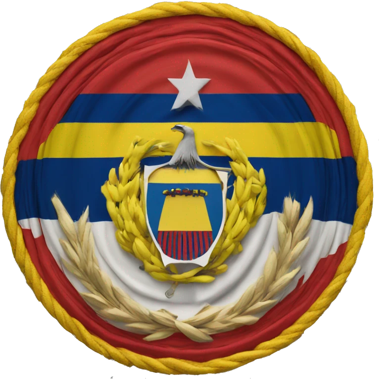 bandera de colombia FORMA CIRCULAR emoji