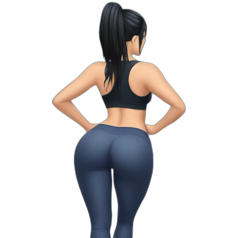 nico robin full body pawg gym v pants back shot focus emoji