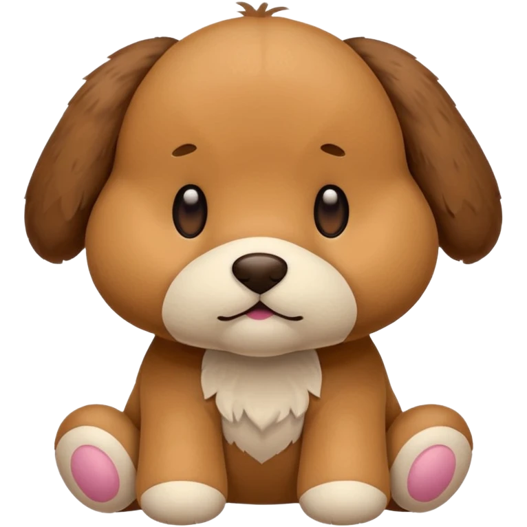 Plush dog toy  emoji