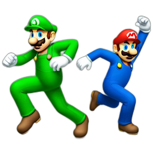 mario and luigi dance emoji