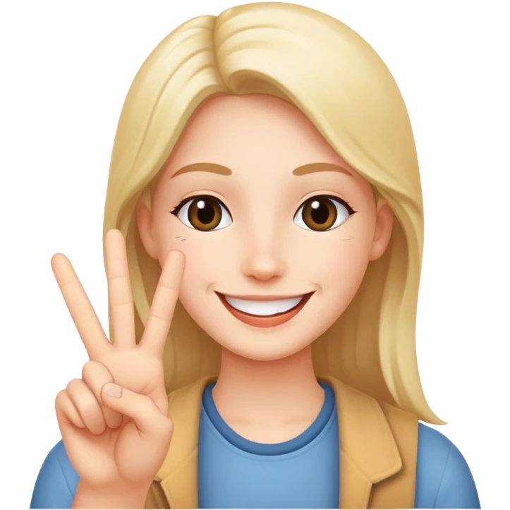 🥰+✌️ emoji