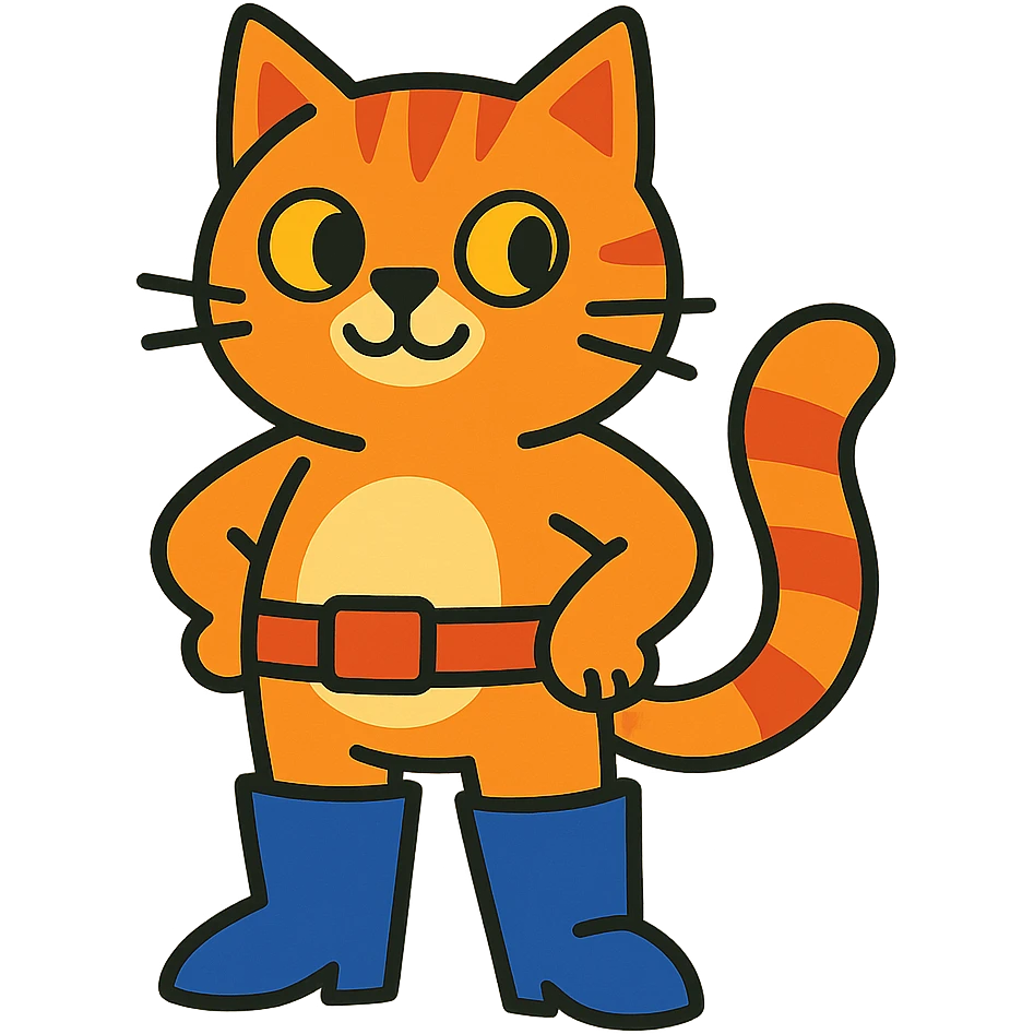 A cat wearing boots emoji