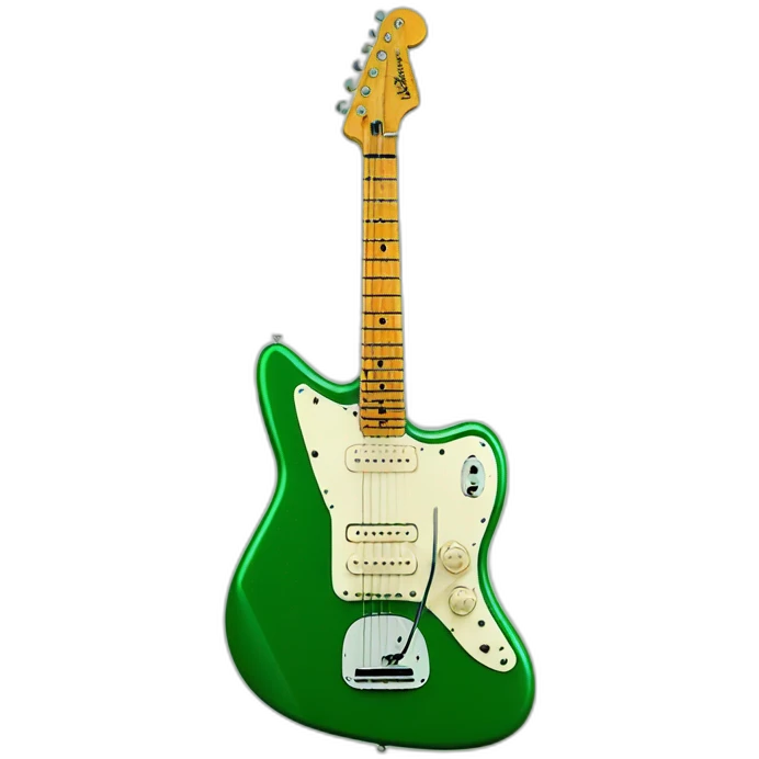 fender jazzmaster in green emoji