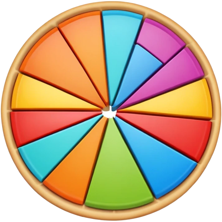 colorful pie chart emoji