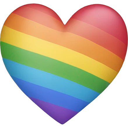 Rainbow heart  emoji