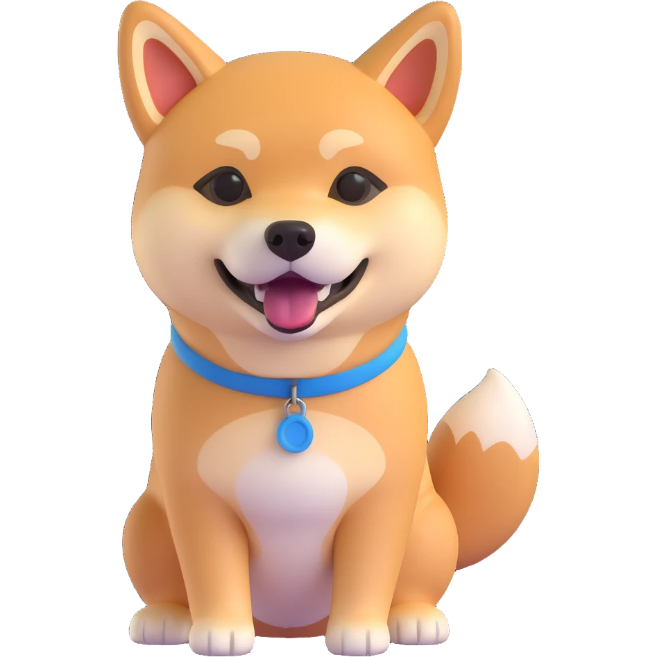 shiba inu, cool emoji