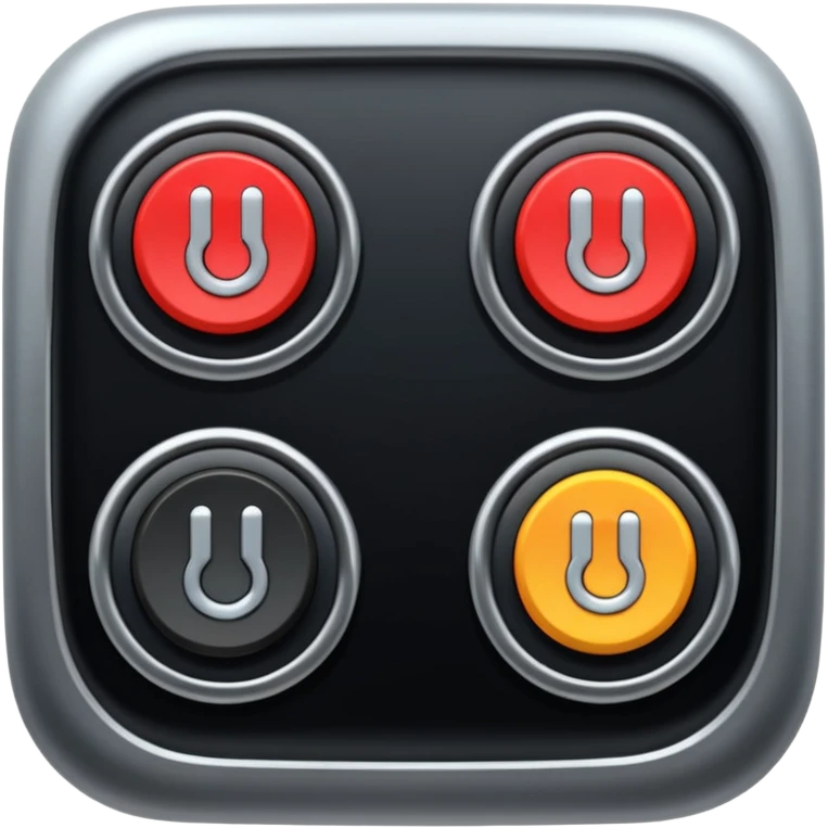 switch on engine button in black emoji
